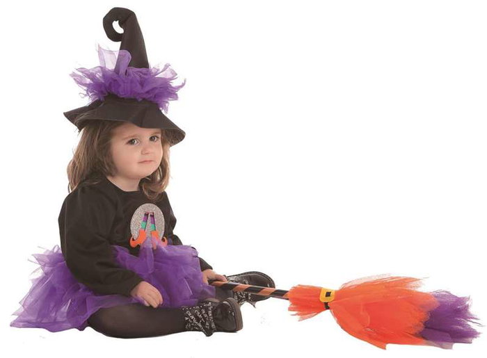 Creaciones Llopis - Déguisement bébé sorcière avec tutu et talons pour 0-12 mois