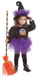 BigBuy Carnival Déguisement pour Bébés Sorcière 12 Mois (3 Pièces)