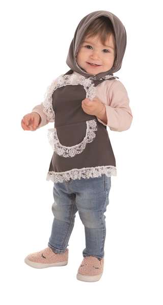Creaciones Llopis - Déguisement bébé ramasseur de châtaignes gris - Taille 6 à 12 mois - Âge recommandé 3 ans