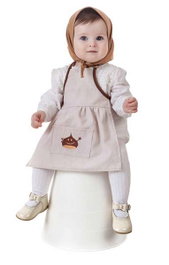 Creaciones Llopis Déguisement Tablier Castañera Nagore 12 Mois Blanc