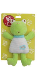 Creaciones Llopis - Jouet Grenouille 25 cm en Polyester - Âge recommandé : 36 mois - Conditionné en Blister