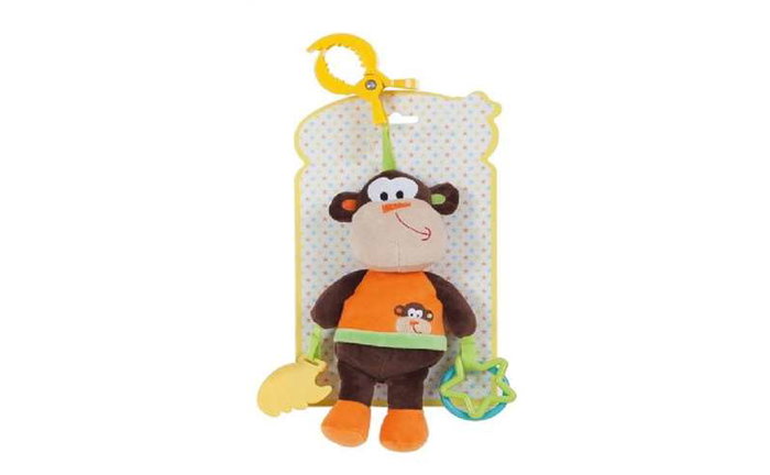 Creaciones Llopis Peluche singe à mordiller avec activités 24 cm