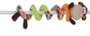 BigBuy Fun Jouet Peluche Spirale 55 cm Singe Multicouleur