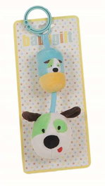 Creaciones Llopis - Sonnette / hochet jouet pour chien en forme de chien 24 cm, en polyester, pour enfants à partir de 3 ans