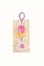 Creaciones Llopis Sonajero cascabel conejito 24 cm - Hochet avec grelot en forme de lapin, 24 cm, en polyester, pour bébé dès 3 ans