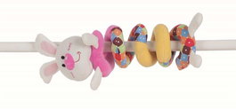 Creaciones Llopis Spiral Lapin en Peluche 55 cm - Jouet en Polyester pour Enfants dès 3 Ans