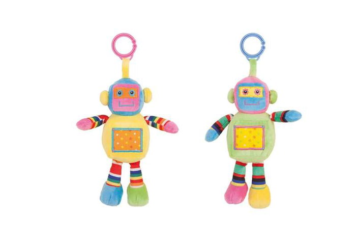 Creaciones Llopis Robot sonajero de 25 cm avec sons et lumières - Assortiment aléatoire