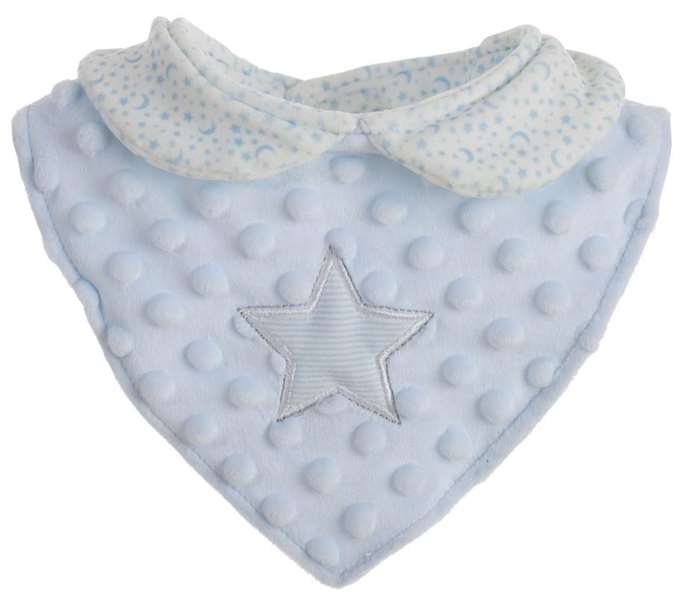 Creaciones Llopis Babero Sweet Estrellitas - Bavoir pour bébé motif étoiles bleu 20 cm Creaciones Llopis Babero Sweet Estrellitas - Bavoir pour bébé motif étoiles bleu 20 cm