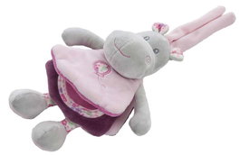 Creaciones Lloris Librito Hippo 22 cm - Livre en tissu pour enfants dès 3 ans - 22 centimètres - Matière polyester - sans montage nécessaire
