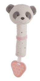 Creaciones Llopis - Mordeur de dentition bébé panda rose 20 cm - Hochets et anneaux de dentition pour bébés de 3 ans et plus - En polyester