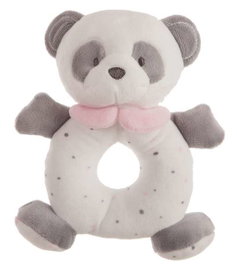 Creaciones Llopis - Hochet peluche panda bébé rose 20 cm - À partir de 3 ans - Polyester