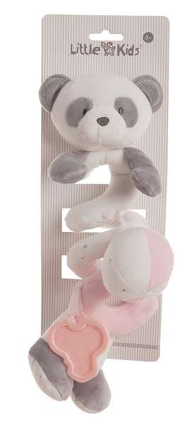 Creaciones Llopis Espiral Baby Panda Rosa 25cm - Peluche panda rose avec spirale - À partir de 3 ans - En polyester Creaciones Llopis Espiral Baby Panda Rosa 25cm - Peluche panda rose avec spirale - À partir de 3 ans - En polyester