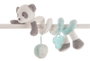Creaciones Llopis - Spirale Baby Panda Aqua Marine 25 cm, Peluche en Polyester pour Enfants dès 3 ans