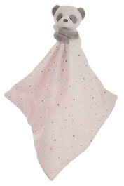 Creaciones Llopis Doudou Bébé Panda Rose 25x25 cm - Peluche en Polyester pour Enfant à partir de 3 Ans