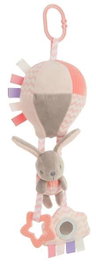 Creaciones Llopis Ballon d'activité lapin rose 40 cm - Jouet éducatif pour enfants à partir de 36 mois