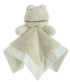 Creaciones Llopis Dou-dou - Peluche Rana Verce à pois avec double couche - Taille 30x30 cm