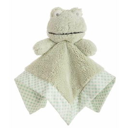 Doudou double couche 30 x 30 cm Pois Vert