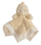 Creaciones Llopis - Doudou pata jaune boucles à pois double couche 30x30 cm - Poliéster - Dès 3 ans