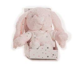 Creaciones Llopis - Conejito Rizo - Peluche 22 cm Rose en Boîte - Dès 3 ans