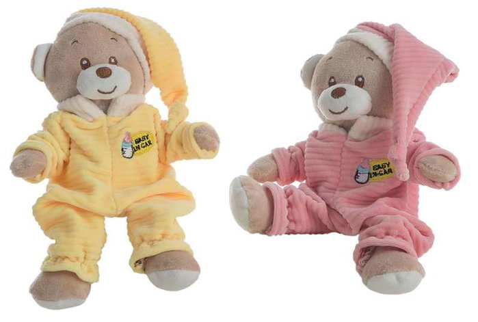 Creaciones Llopis Peluche ours en pyjama 22 cm, lot de 4 couleurs assorties en polyester