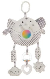 Creaciones Llopis Colgante Cuna Éléphant 42 cm - Mobile de lit pour bébé en polyéster - Langues: Espagnol, Portugais, Français, Italien, Anglais