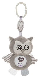Creaciones Llopis - Mobile de lit lumineux et musical en forme de cœur avec hibou, 35 cm - Multilingue (ES, PT, FR, IT, EN)