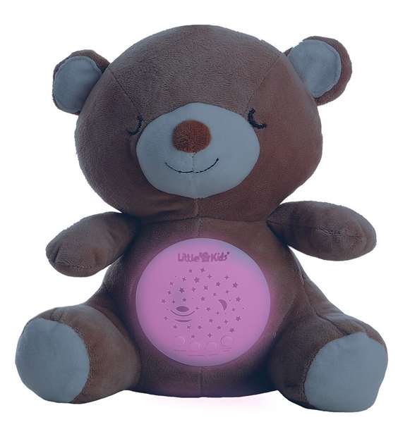 Creaciones Llopis Projecteur Oso Musical avec Lumière - Veilleuse avec Projection et Sons (Multilingue: FR, ES, EN, IT, PT) - 25 cm