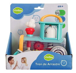 Creaciones Llopis - Train à tirer 18x12x19 en polyester, jouet pour enfant à partir de 12 mois