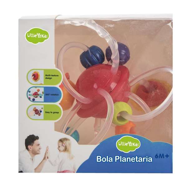 Creaciones Llopis Bola Planetaria avec Anneaux de Dentition en Polyester 17x16x9 cm, Jeu Éducatif pour Enfants dès 3 ans Creaciones Llopis Bola Planetaria avec Anneaux de Dentition en Polyester 17x16x9 cm, Jeu Éducatif pour Enfants dès 3 ans