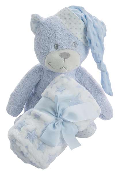 BigBuy Fun Coffret Bébé Coralina avec Peluche et Couverture Corail, Modèles Assortis, Gris BigBuy Fun Coffret Bébé Coralina avec Peluche et Couverture Corail, Modèles Assortis, Gris