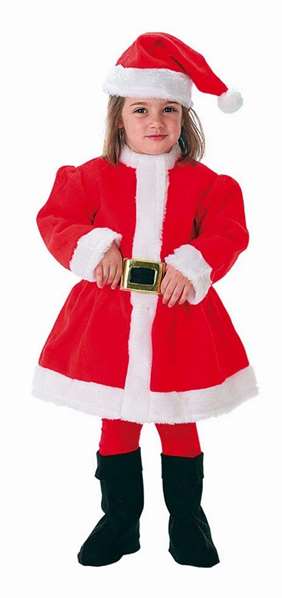 Creaciones Llopis Déguisement Maman Noël Enfant Taille 2 (5-7 ans)