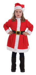 Creaciones Llopis - Déguisement Mère Noël pour enfant, Taille T-4 (9-11 ans) - Déguisement festif