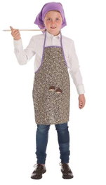 Creaciones Llopis Déguisement enfant avec tablier et chapeau de châtaignière Taille 1 (3-5 ans) - Modèles assortis