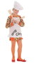 Creaciones Llopis Costume de cuisinière pour enfant Big Chef Réf. T-5 - Taille 11 à 13 ans (pour 11-13 ans)