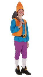 Creaciones Llopis Déguisement Enfant Gnome Bleu Taille 7-9 Ans