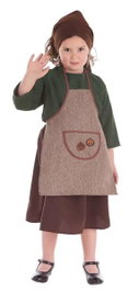 Creaciones Llopis Disfraz Infantil Castañera Otoño Vestido Lux T-1 (3-5 Años) ولو أن Taille correspond à 4-6 ans selon les spécifications de vêtements