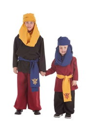 Creaciones Llopis Déguisement de Paje Cabalgata avec Ceinture Bleue, T-3 (7-9 Ans)