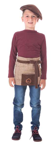 Creaciones Llopis Tablier Déguisement Chef Enfant Marron Taille 3 (7-9 ans) Creaciones Llopis Tablier Déguisement Chef Enfant Marron Taille 3 (7-9 ans)