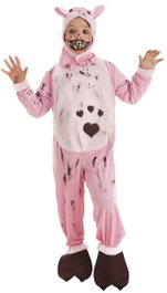 Creaciones Llopis Déguisement de petit cochon zombie et maquillage, 7-9 ans