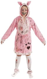 Creaciones Llopis Déguisement cerdita zombie et maquillage rose, 7-9 ans