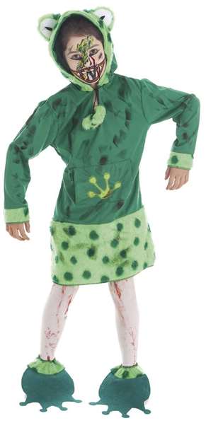 Creaciones Llopis Déguisement Grenouille Zombie pour Fille avec Maquillage, 7-9 ans Creaciones Llopis Déguisement Grenouille Zombie pour Fille avec Maquillage, 7-9 ans