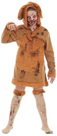 Creaciones Llopis Déguisement de petite chienne zombie et maquillage Halloween, 7-9 ans