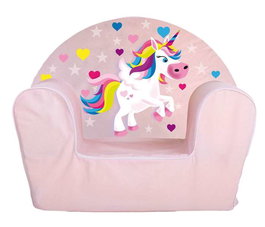 Creaciones Llopis Fauteuil Licorne pour Enfant dès 3 Ans en Polyester, Pas d'Assemblage Requis