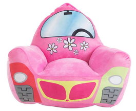 Creaciones Llopis Sillón coche Flower rose - Siège enfant auto motif fleurs - 52 x 48 x 51 cm