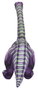 Creaciones Llopis - Dinosaur peluche lila 72 cm en polyester, pour enfants de 3 ans et plus, taille vêtement 2-4 ans