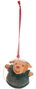 Creaciones Llopis - Peluche boule plastique Noël 14cm - Lot de 6 modèles assortis - Modèles variés - Polyester - À partir de 3 ans