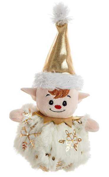 Creaciones Llopis - Peluches boule de Noël en polyester doré 14 cm - Lot de 6 modèles en surprise - À partir de 3 ans Creaciones Llopis - Peluches boule de Noël en polyester doré 14 cm - Lot de 6 modèles en surprise - À partir de 3 ans