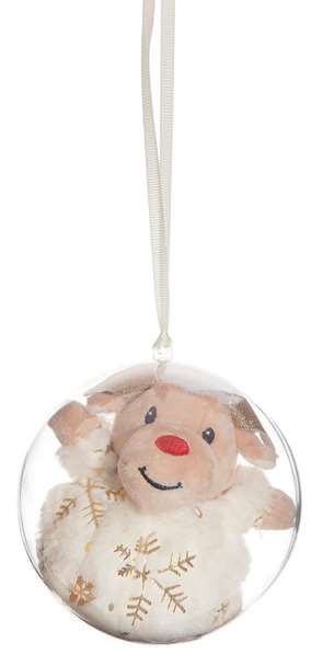 Creaciones Llopis - Peluches boule de Noël en polyester doré 14 cm - Lot de 6 modèles en surprise - À partir de 3 ans Creaciones Llopis - Peluches boule de Noël en polyester doré 14 cm - Lot de 6 modèles en surprise - À partir de 3 ans