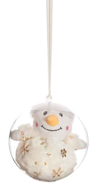 Creaciones Llopis - Peluches boule de Noël en polyester doré 14 cm - Lot de 6 modèles en surprise - À partir de 3 ans Creaciones Llopis - Peluches boule de Noël en polyester doré 14 cm - Lot de 6 modèles en surprise - À partir de 3 ans