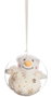 Creaciones Llopis - Peluches boule de Noël en polyester doré 14 cm - Lot de 6 modèles en surprise - À partir de 3 ans